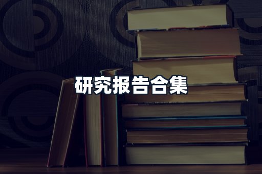 研究报告合集